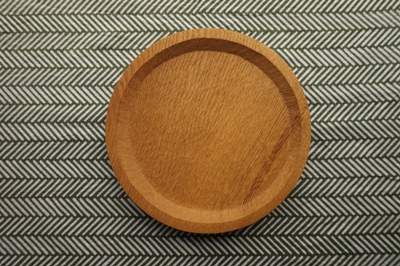 三宅木工房さんの茶さじと丸皿 <br>Tea spoon and round plate by Miyake Woodcraft Studio