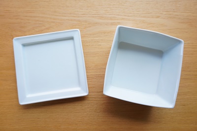 白磁とガラスの組み合わせ <br>Cordinate of white porcelain and glass