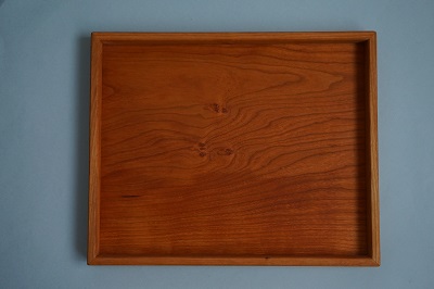 三宅木工房さんのトレー <br>Wooden tray by Miyake Woodcraft Studio