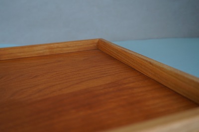 三宅木工房さんのトレー <br>Wooden tray by Miyake Woodcraft Studio
